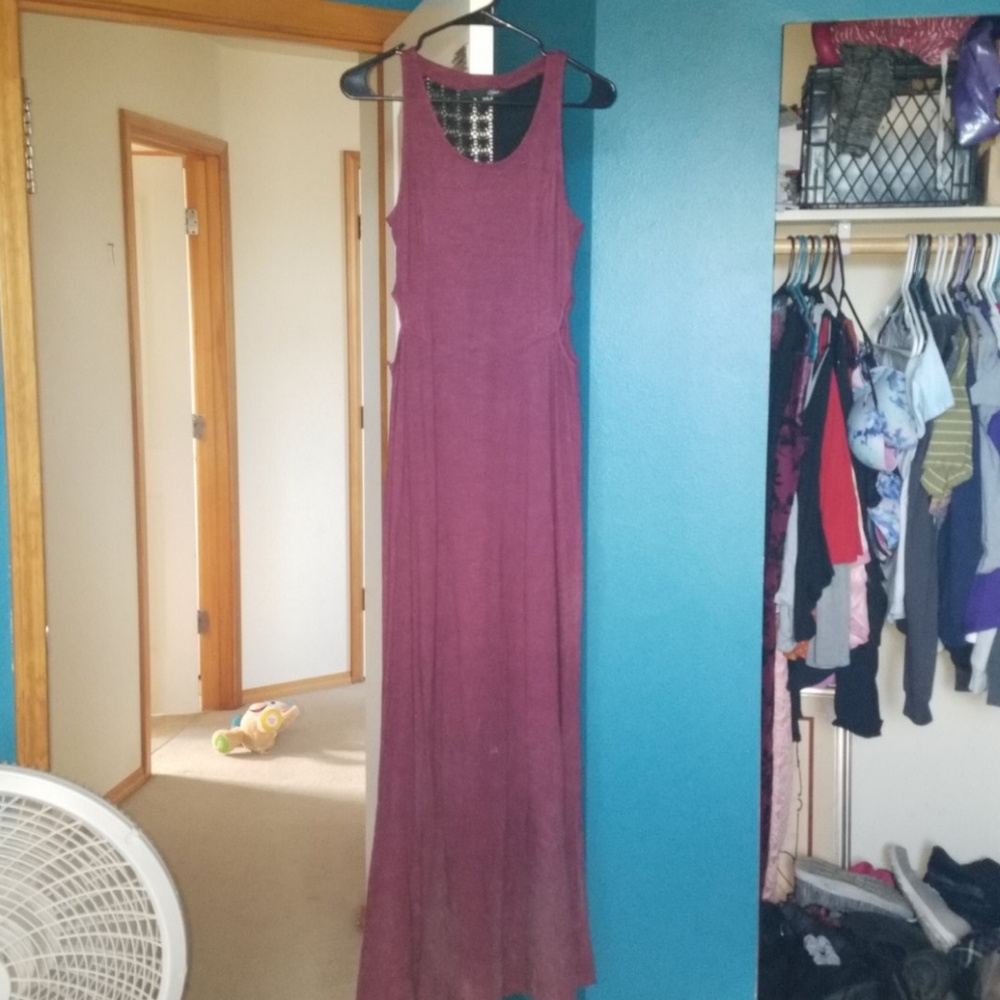 Long dress with cut outs